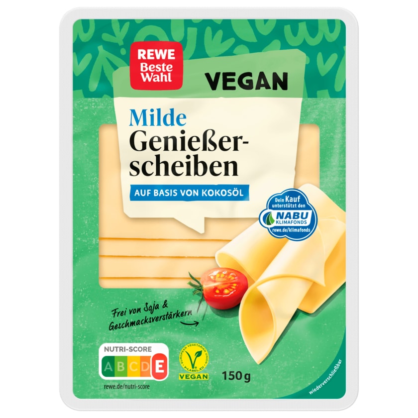 REWE Beste Wahl Vegane Genuss Scheiben mild 150g